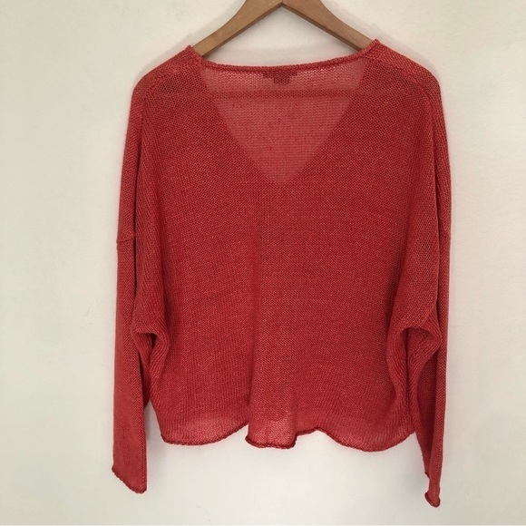 Helmut Lang Linen Oversized Open Knit Sweater - Picture 10 of 12